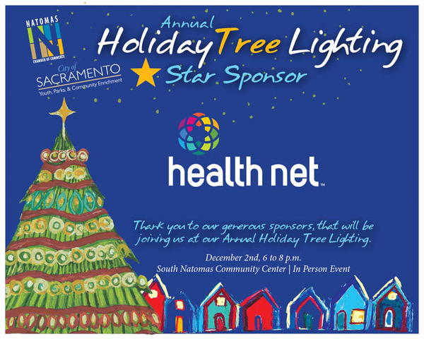 star Health Net certificates Holiday Tree Lighting Natomas Chamber 2022